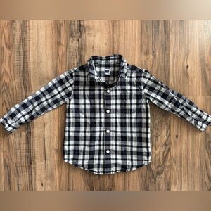 Janie and Jack Classic Blue and White Checkered Shirt